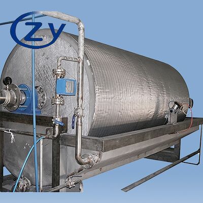 Kontinuierlich arbeitender Vakuumtrommelfilter aus Edelstahl SS304 für Stärkeentwässerungsanlagen mit 2–8 t/h