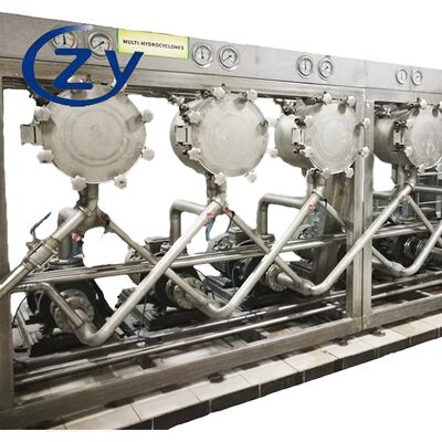 Anpassbarer Stärke-Multicyclone mit optimierter Knollen-Selbsternisstrennung