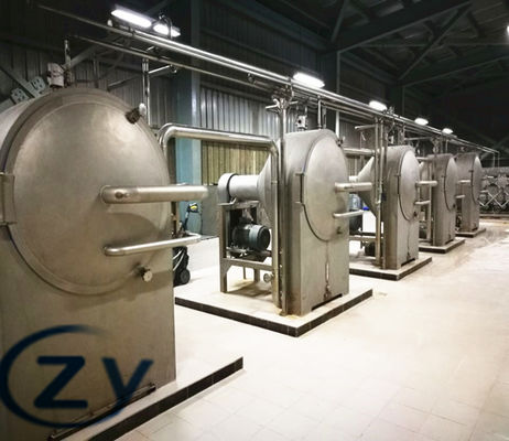 Tapioka-Stärke-Maschine des ganzen Satzes des Edelstahl-304 in Nigeria